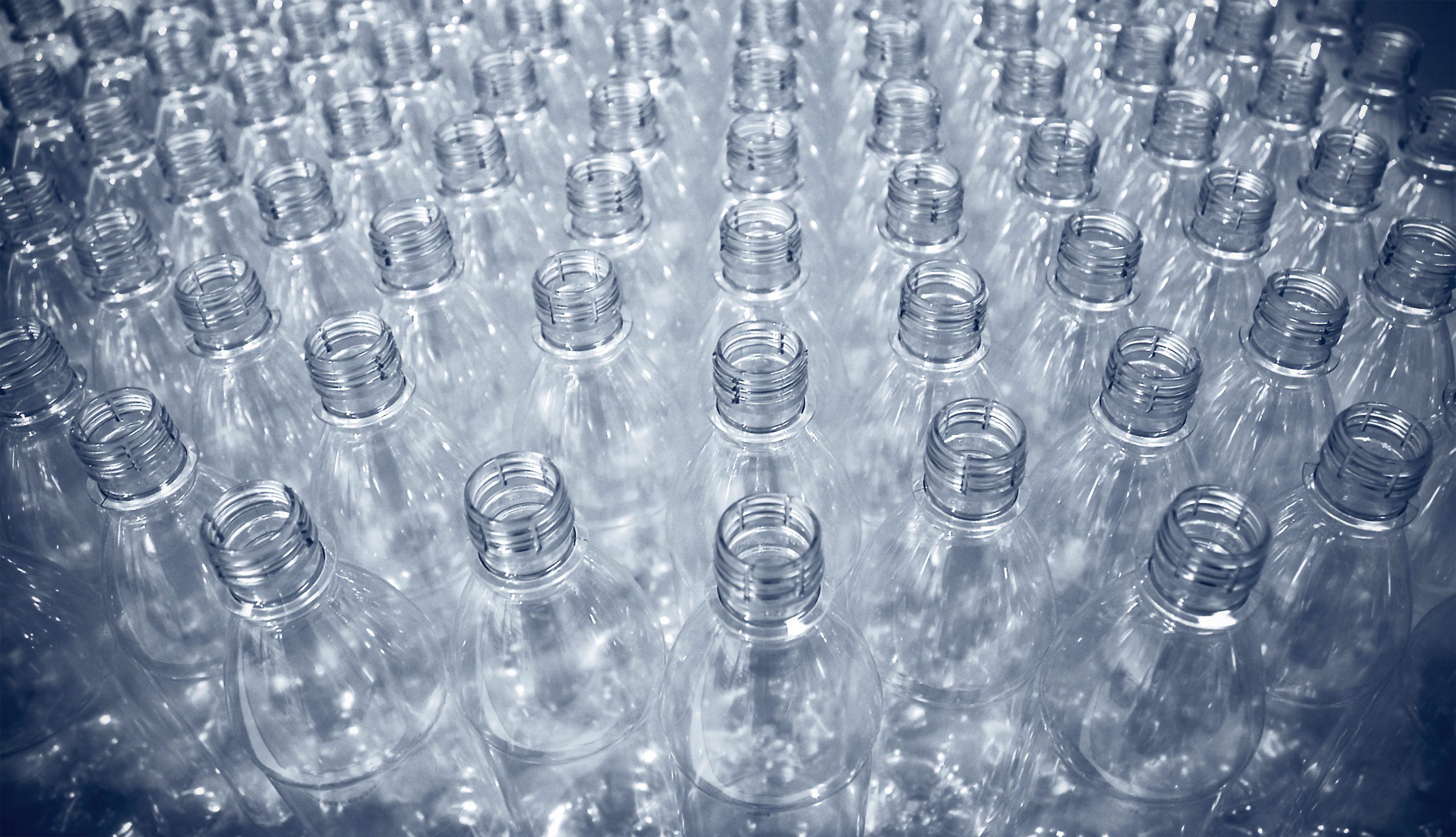 Plastic bottles empty
