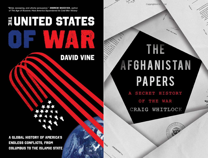 book covers for United States of War and The Afghanistan Papers